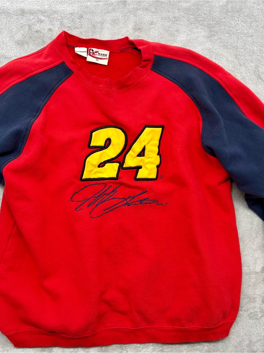 Vintage Jeff Gordon #24 Chase Authentics NASCAR Embroidered Crewneck Sweatshirt
